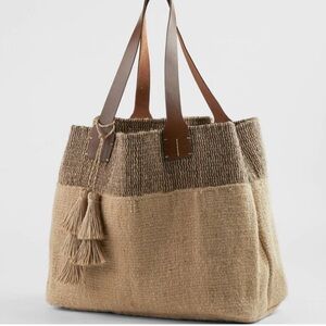 J Jill Brown and Cream Tote